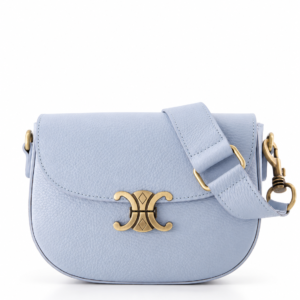 LILY LEATHER HANDBAG | SKY