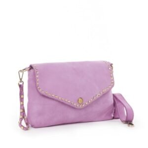 Evie Lilac Leather Handbag – Convertible Crossbody & Clutch