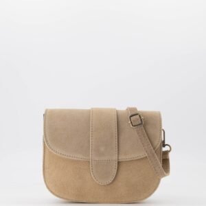 Roise Suede Handbag Beige – Stylish Suede Crossbody with Adjustable Strap