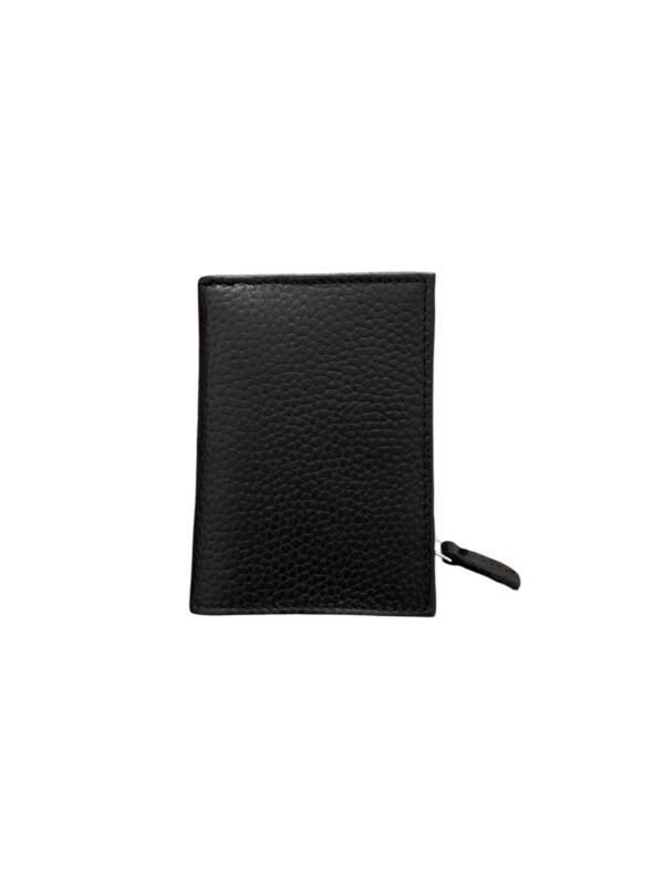 Nora Black Leather Wallet – Compact and Elegant