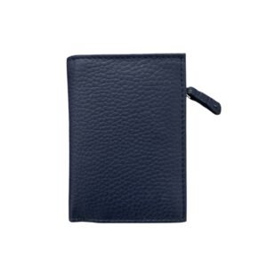 Nora Blue Leather Wallet – Compact Genuine Leather