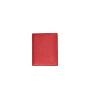 Alex Leather Wallet Red – Compact Genuine Leather with Multicolor Interior