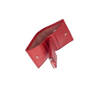 Nora Leather Wallet in Red – Soft Compact Leather