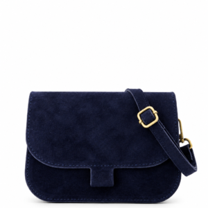 NINA SUEDE HANDBAG | DARK BLUE
