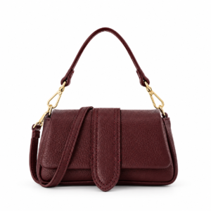 ATHENA BABY LEATHER HANDBAG | WINE
