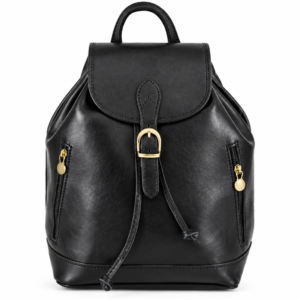 MILO LEATHER BACKPACK | BLACK