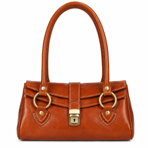 RONA LEATHER HANDBAG | COGNAC