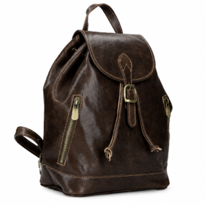 MILO LEATHER BACKPACK | DARK BROWN