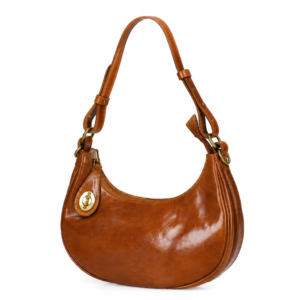 ALENA LEATHER HANDBAG | COGNAC