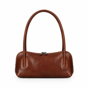 EDDA LEATHER HANDBAG | BROWN